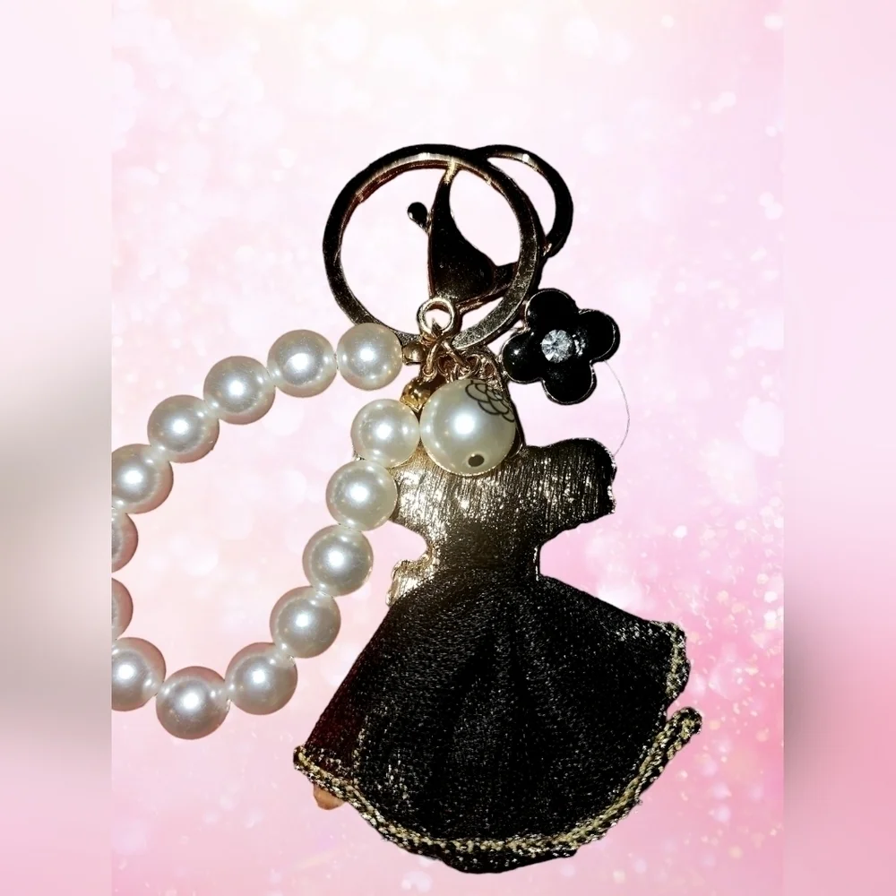 Little Black Dress Bag/Key Charm